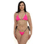 Pink “OG [drip]" ZigZag Bikini Bottom