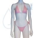 "OG [drip]" Triangle Bikini Top Baby Pink