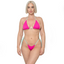 Pink/Blue Essential [drip] Thong Bikini Bottom
