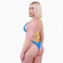 Cheeky Bikini Bottoms Sky Blue/Bright Yellow