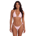 "OG [drip]" Triangle Bikini Top Baby Pink